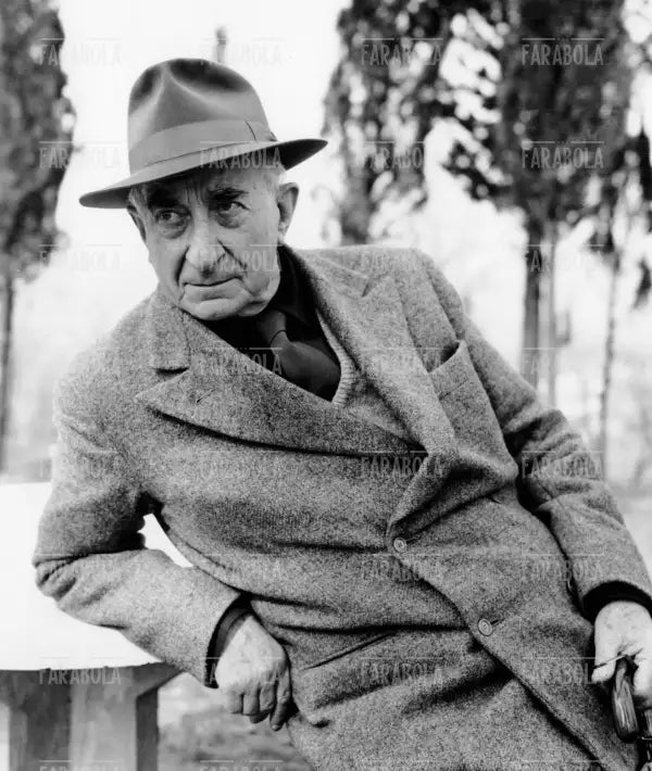 Lo scrittore Ardengo Soffici, 1963 - Farabola Immagine digitale