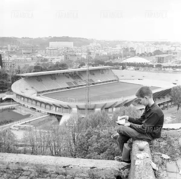 Lo Stadio Flaminio da poco inaugurato, Roma, 1959 - Farabola Immagine digitale