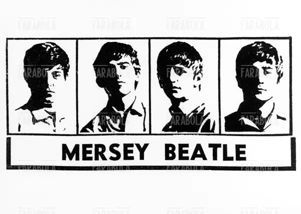 Locandina dei The Beatles, anni 60 - Farabola Immagine digitale