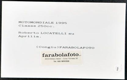 Locatelli Aprilia Motomondiale 1995 Ft 2991 - Stampa 18x10 cm - Farabola Stampa ai sali d'argento