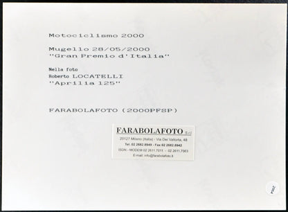 Locatelli Aprilia Motomondiale 2000 Ft 2964 - Stampa 20x15 cm - Farabola Stampa ai sali d'argento