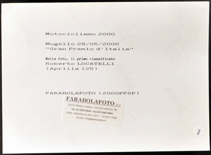 Locatelli Aprilia Motomondiale 2000 Ft 2998 - Stampa 20x15 cm - Farabola Stampa ai sali d'argento