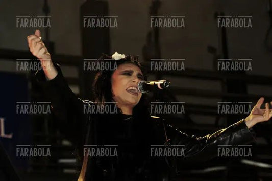 Loredana Bertè, concerto di Ron, Vigevano, 2003 - Farabola Immagine digitale
