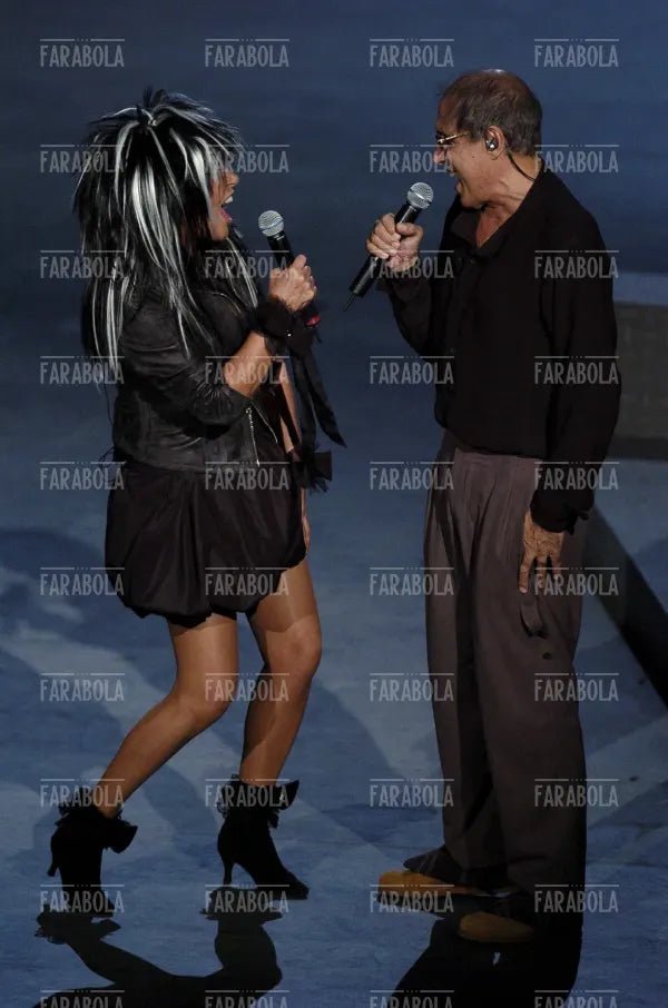 Loredana Bertè e Adriano Celentano, RockPolitiK, 2005 - Farabola Immagine digitale