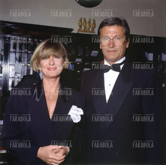 Loretta Goggi e Gianni Brezza, Festival di Venezia, 1989 - Farabola Immagine digitale