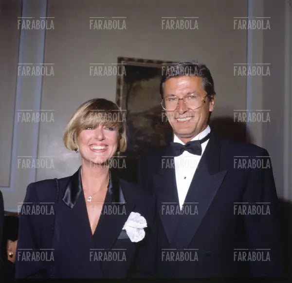 Loretta Goggi e Gianni Brezza, Festival di Venezia, 1989 - Farabola Immagine digitale
