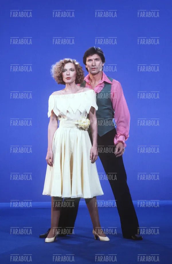 Loretta Goggi e Gianni Brezza, Loretta Goggi in quiz, 1983 - Farabola Immagine digitale