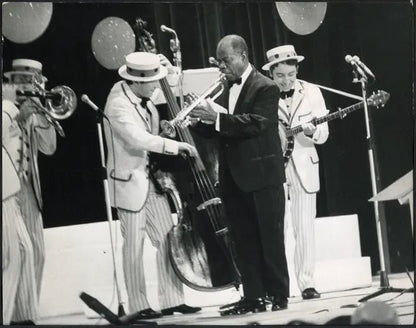 Louis Armstrong Festival di Sanremo 1968 Ft 35725 - Stampa 21x27 cm - Farabola Stampa ai sali d'argento