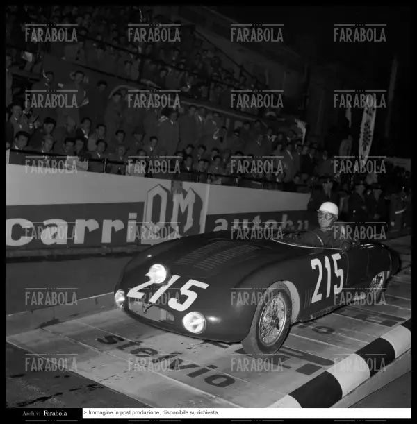 Louis Chiron su OSCA S750, Mille Miglia, 1956 - Farabola Immagine digitale