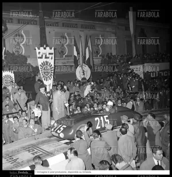 Louis Chiron su OSCA S750, Mille Miglia, 1956 - Farabola Immagine digitale