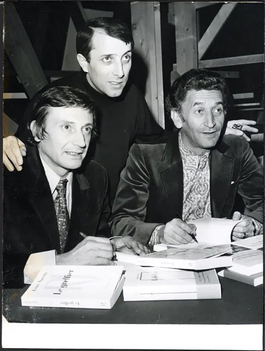 Louis Nucera, Raymond Moretti e Georges Walter 1971 Ft 37615 - Stampa 24x18 cm - Farabola Stampa ai sali d'argento