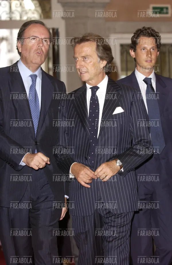 Luca Cordero di Montezemolo e John Elkann, Festival di Venezia, 2004 - Farabola Immagine digitale