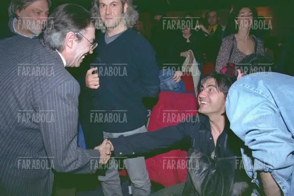 Luciano Ligabue e Massimo Moratti, Milano, 2002 - Farabola Immagine digitale
