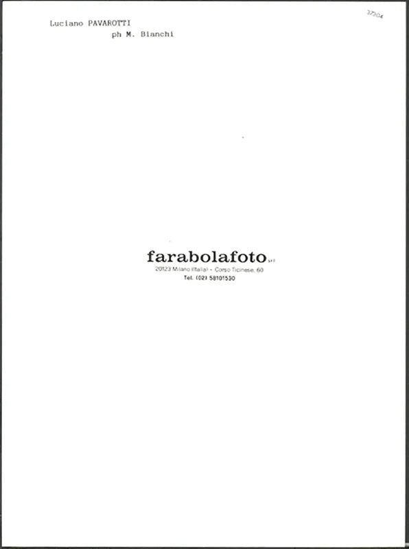 Luciano Pavarotti anni 90 Ft 37304 - Stampa 24x18 cm - Farabola Stampa ai sali d'argento