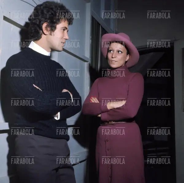 Lucio Battisti e Grazia Letizia Veronese, anni 70 - Farabola Immagine digitale