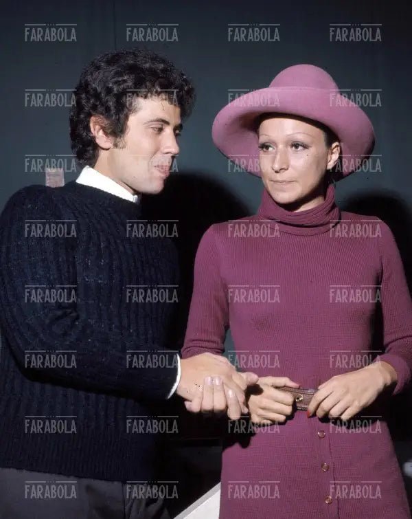 Lucio Battisti e Grazia Letizia Veronese, anni 70 - Farabola Immagine digitale