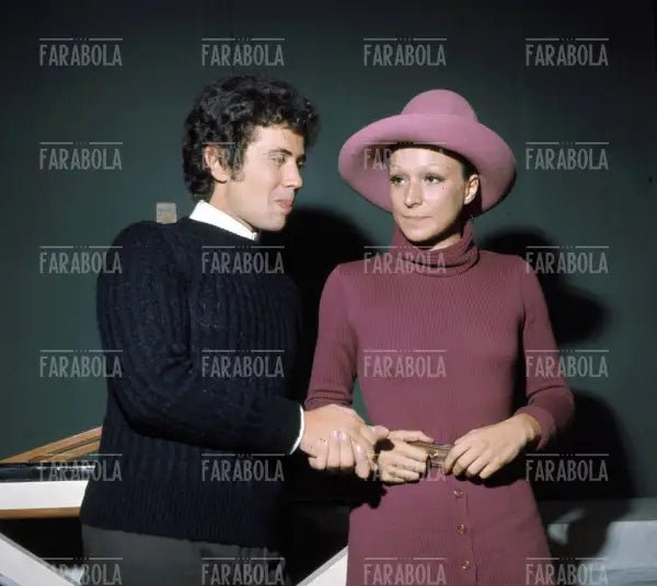 Lucio Battisti e Grazia Letizia Veronese, anni 70 - Farabola Immagine digitale