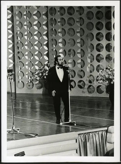 Lucio Dalla Sanremo 1967 Ft 35661 - Stampa 24x18 cm - Farabola Stampa ai sali d'argento (anni 90)