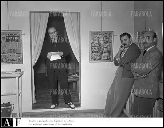 Lucio Fontana e Carlo Cardazzo, 1953 - Farabola Immagine digitale
