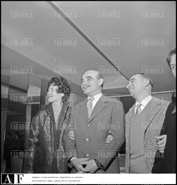 Lucio Fontana ed Alberto Lattuada, 1955 - Farabola Immagine digitale