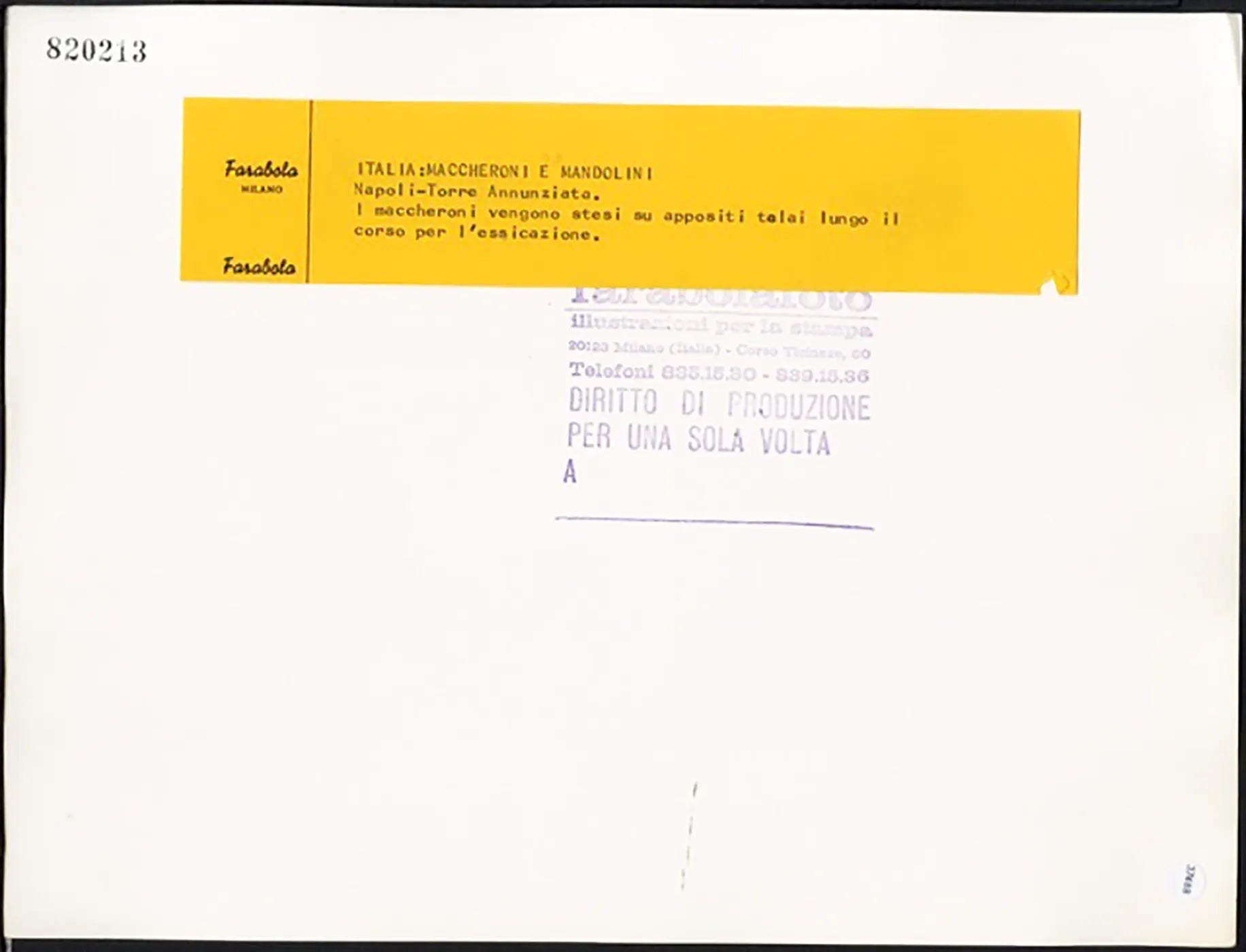 Maccheroni a essiccare Napoli '900 Ft 37488 - Stampa 24x30 cm - Farabola Stampa ai sali d'argento