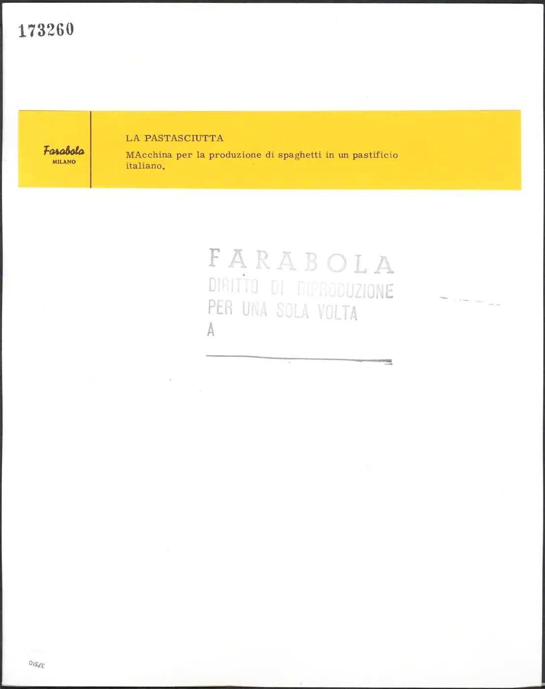 Macchina per fare spaghetti anni 50 Ft 37510 - Stampa 24x30 cm - Farabola Stampa ai sali d'argento