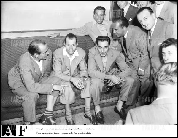 Magni, Bartali, Coppi e Cecchi, 1948 - Farabola Immagine digitale