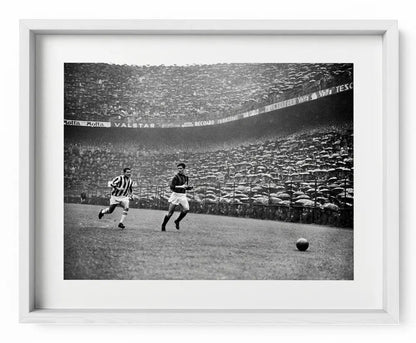 Maldini e Stivanello, Milan-Juventus 1957 - Farabola Fotografia
