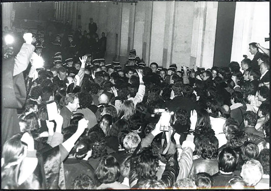 Manifestazione addetti giustizia Parigi 1990 Ft 5233 - Stampa 21x15 cm - Farabola Stampa ai sali d'argento
