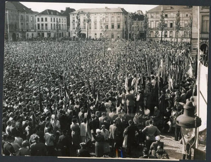 Manifestazione cattolica a Gand 1955 Ft 3234 - Stampa 18x13 cm - Farabola Stampa ai sali d'argento