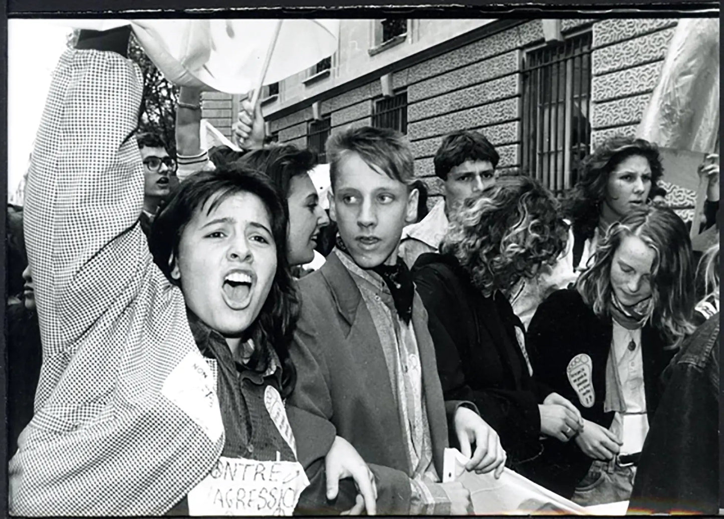 Manifestazione studenti Parigi 1990 Ft 5274 - Stampa 21x15 cm - Farabola Stampa ai sali d'argento