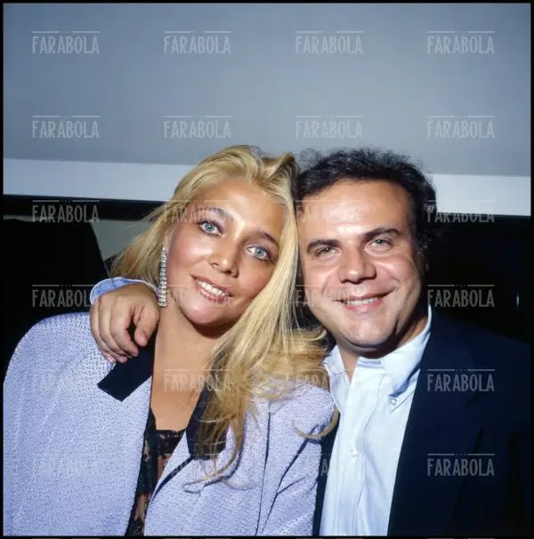Mara Venier e Jerry Calà, Festival di Venezia, 1983 - Farabola Immagine digitale