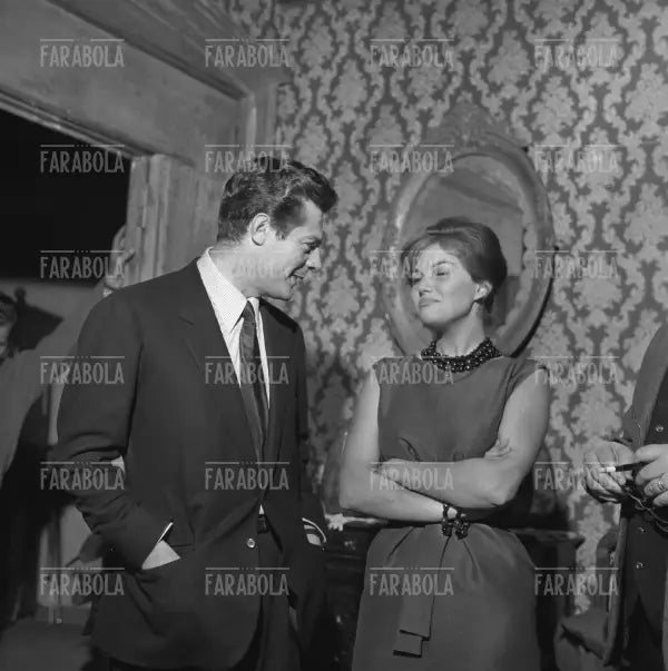 Marcello Mastroianni e Claudia Cardinale, Roma, 1959 - Farabola Immagine digitale