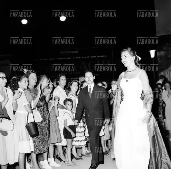 Maria Callas, Festival di Venezia, 1956 - Farabola Immagine digitale