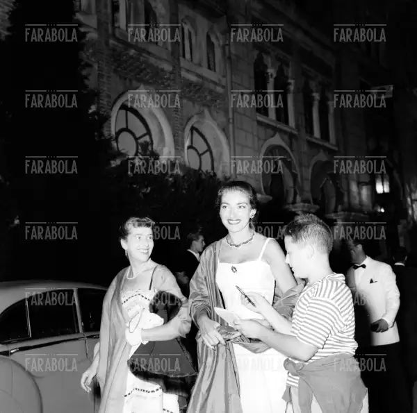 Maria Callas, Festival di Venezia, 1956 - Farabola Immagine digitale