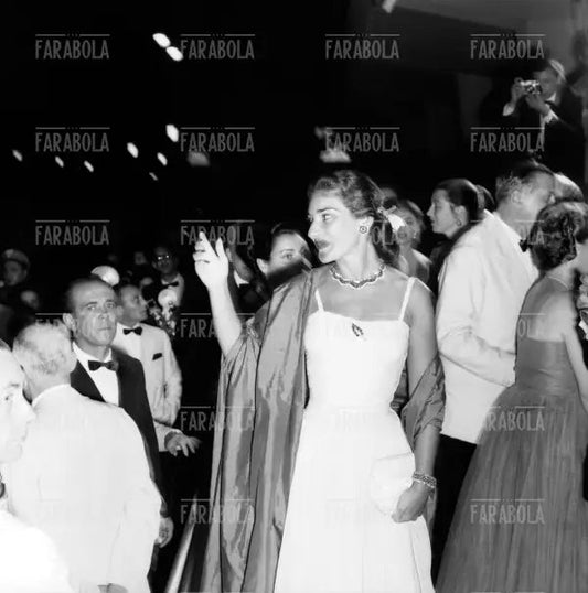Maria Callas, Festival di Venezia, 1956 - Farabola Immagine digitale