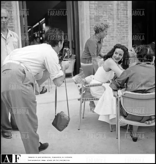 Maria Felix a una festa mondana, Venezia, 1954 - Farabola Immagine digitale