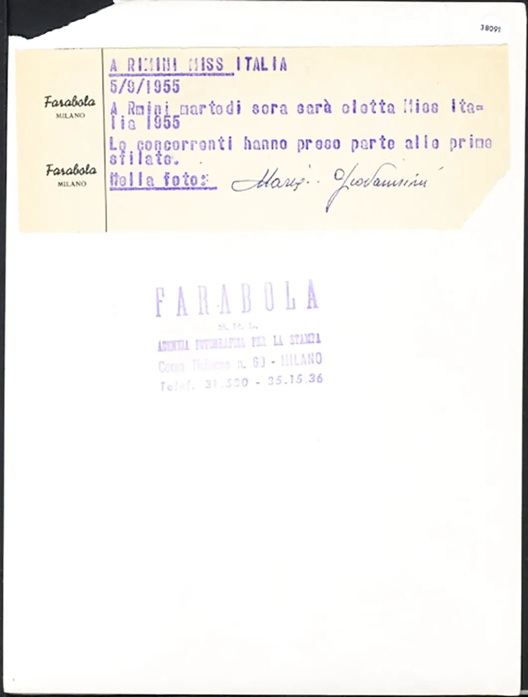 Maria Giovannini su una Vespa 1955 Ft 38091 - Stampa 24x18 cm - Farabola Stampa ai sali d'argento