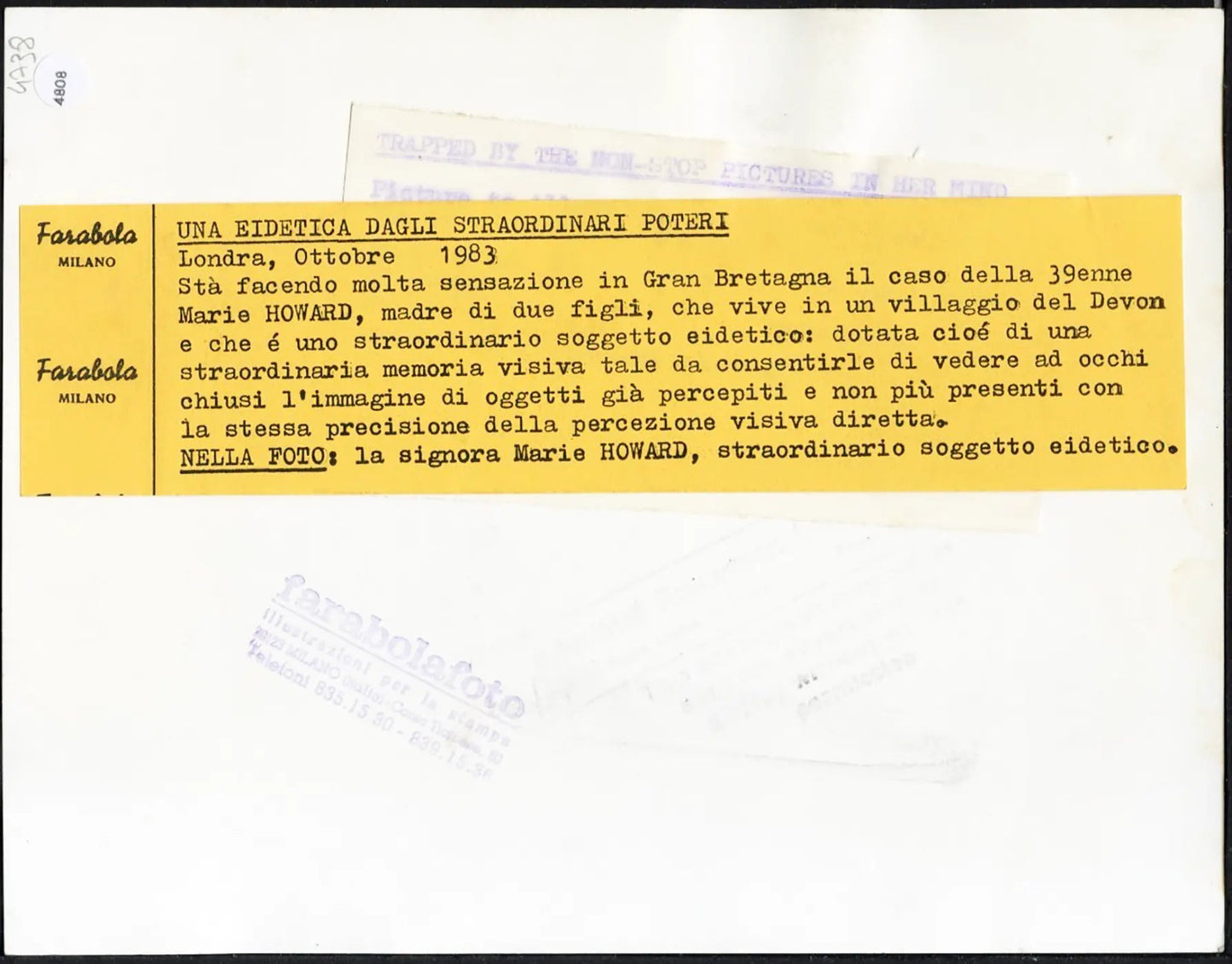 Marie Howard soggetto edietico 1983 Dt 4808 - Stampa 24x18 cm - Farabola Stampa ai sali d'argento