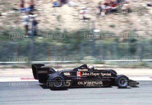 Mario Andretti su Lotus - Ford Cosworth, 1978 - Farabola Immagine digitale