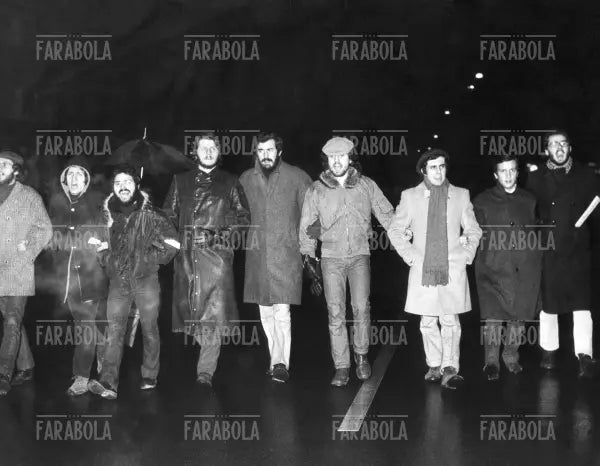 Mario Capanna durante una manifestazione di Movimento Studentesco, Milano, 1972 - Farabola Immagine digitale