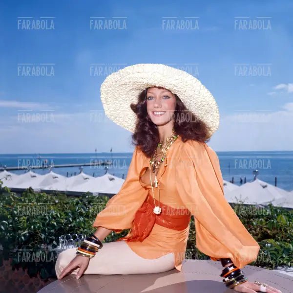 Marisa Berenson, Festival di Venezia, 1972 - Farabola Immagine digitale