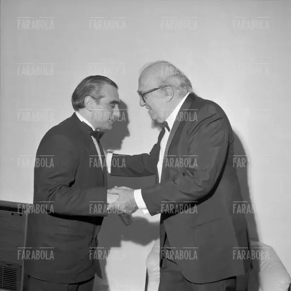 Martin Scorsese e Federico Fellini, Festival di Venezia, 1990 - Farabola Immagine digitale