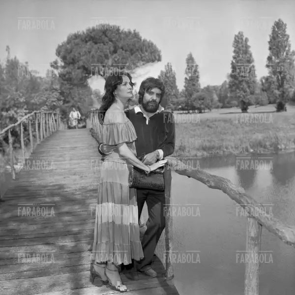 Martine Brochard e Franco Molé, Festival di Venezia, 1980 - Farabola Immagine digitale