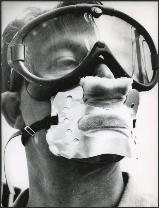 Maschera antipolvere anni 60 Ft 3317 - Stampa 20x15 cm - Farabola Stampa ai sali d'argento