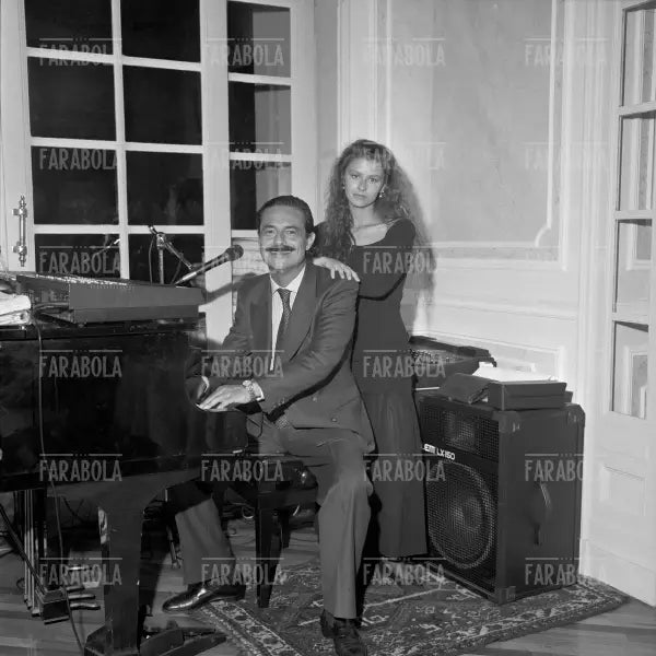 Massimo Dapporto e Amanda Sandrelli, Festival di Venezia, 1989 - Farabola Immagine digitale