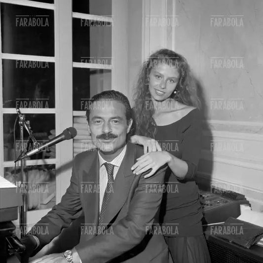 Massimo Dapporto e Amanda Sandrelli, Festival di Venezia, 1989 - Farabola Immagine digitale