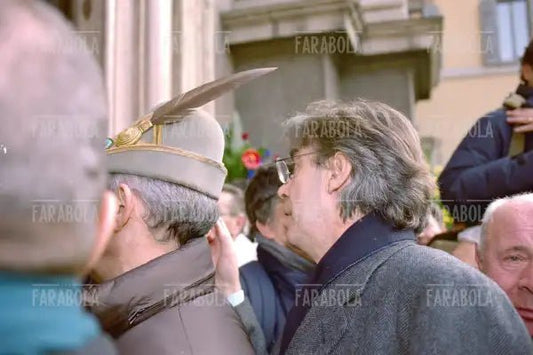 Massimo Moratti ai funerali di Prisco, Milano, 2001 - Farabola Immagine digitale
