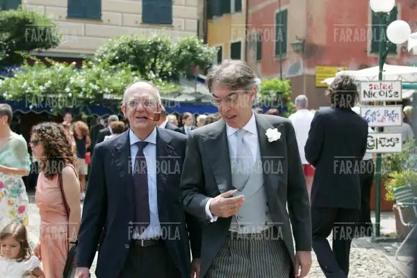Massimo Moratti al matrimonio tra Giada Tronchetti Provera e Carlo Noseda, Portofino, 2004 - Farabola Immagine digitale