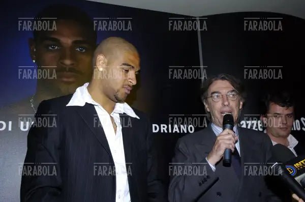 Massimo Moratti con Adriano, Milano, 2005 - Farabola Immagine digitale